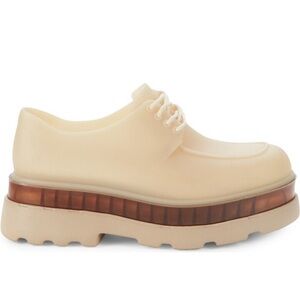 Melissa platform brown jelly loafers